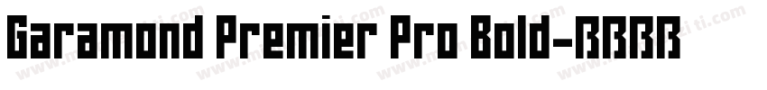 Garamond Premier Pro Bold字体转换